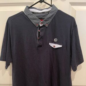 Harper & Leyland Polo with Button Down Collar, Size Large
